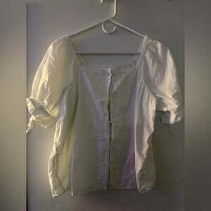 LC Lauren Conrad Cream Blouse size PL